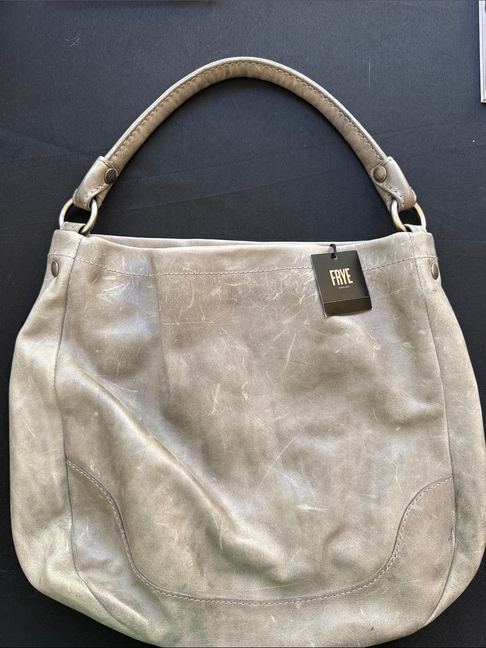 FRYE Melissa Hobo Bag Ice NWT